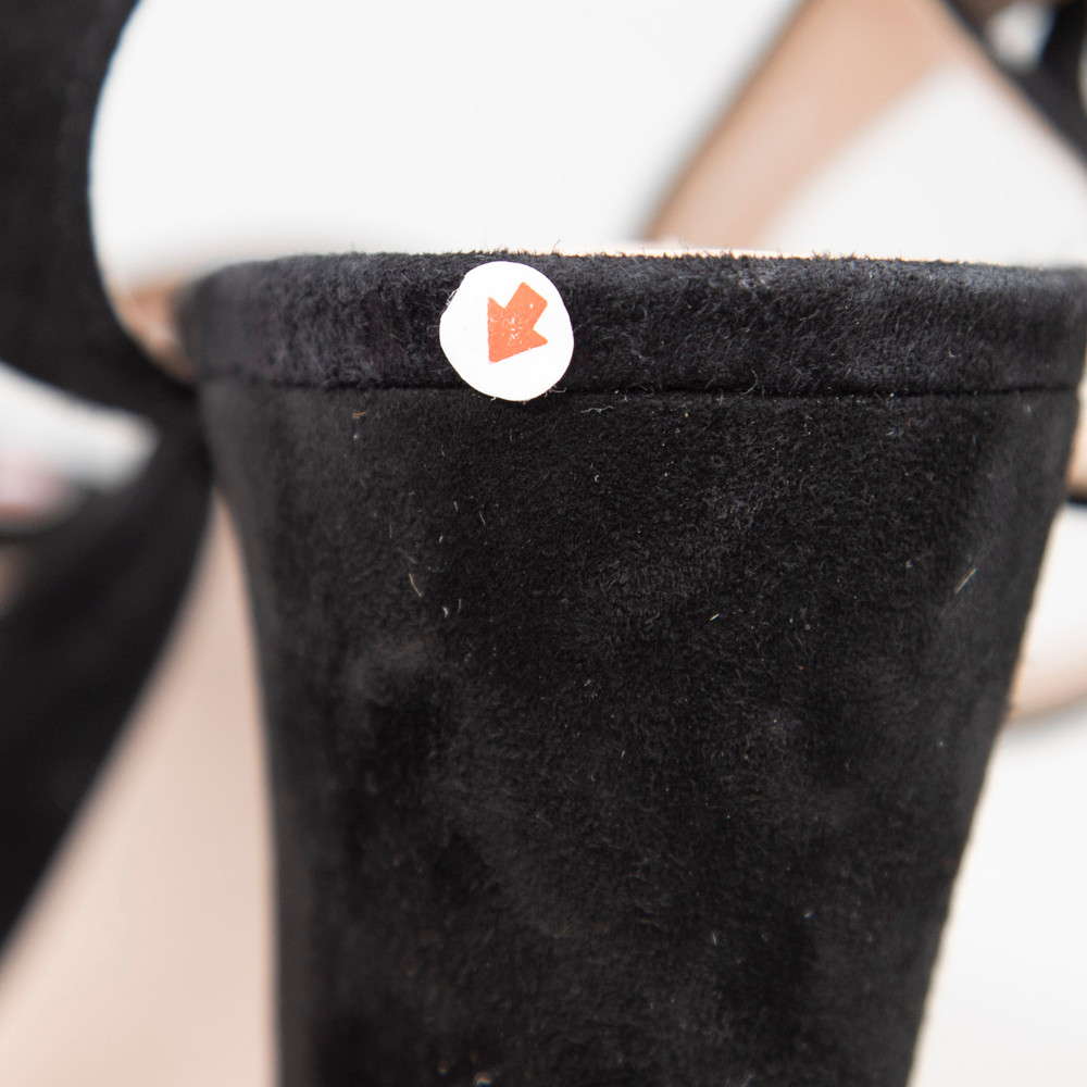 Miu Miu Black Suede Platform Sandals