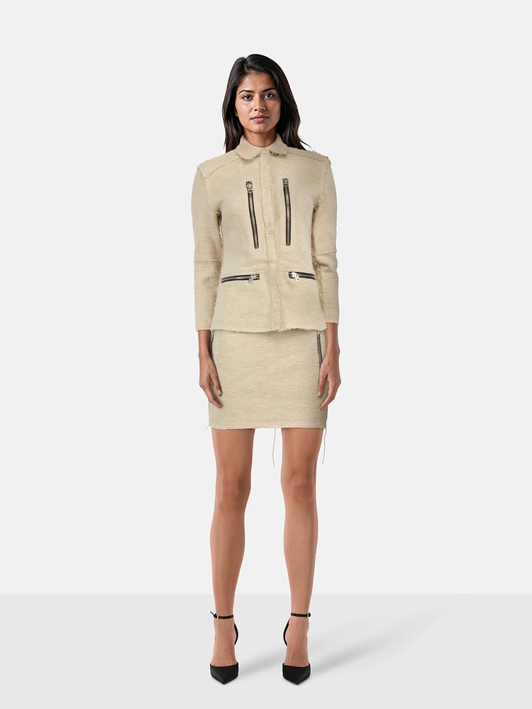 Acne Studios Beige Jacket & Skirt Set