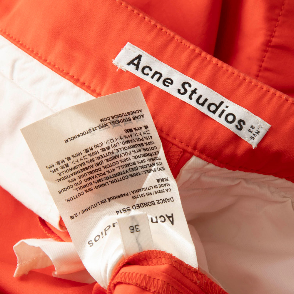 Acne Studios Red Button Detail Mini Skirt