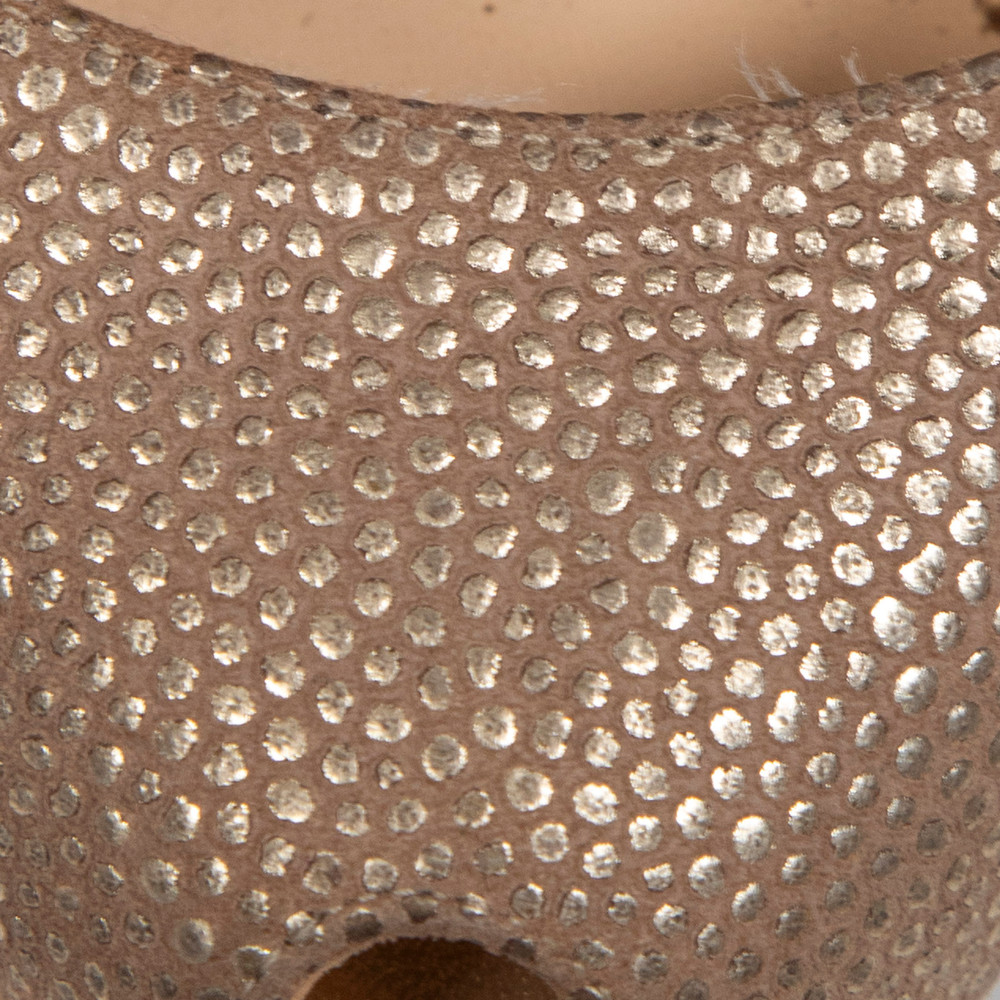 Christian Louboutin Gold Leather Big Dorcet High Heels