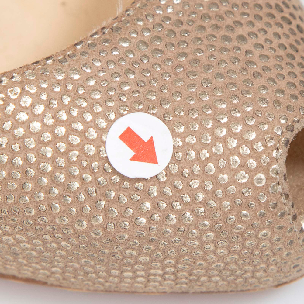 Christian Louboutin Gold Leather Big Dorcet High Heels