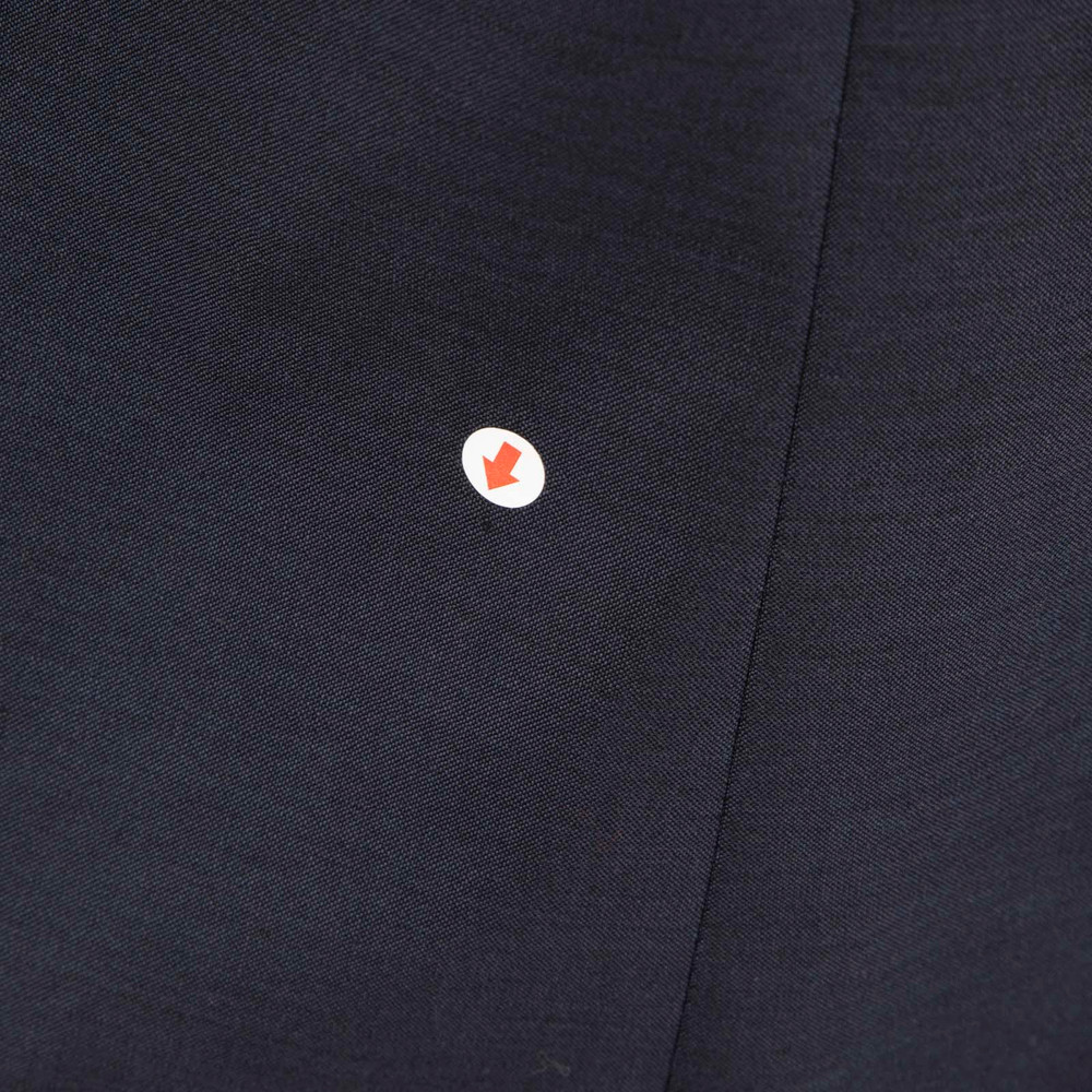 The Row Navy Wool Button Up Blazer