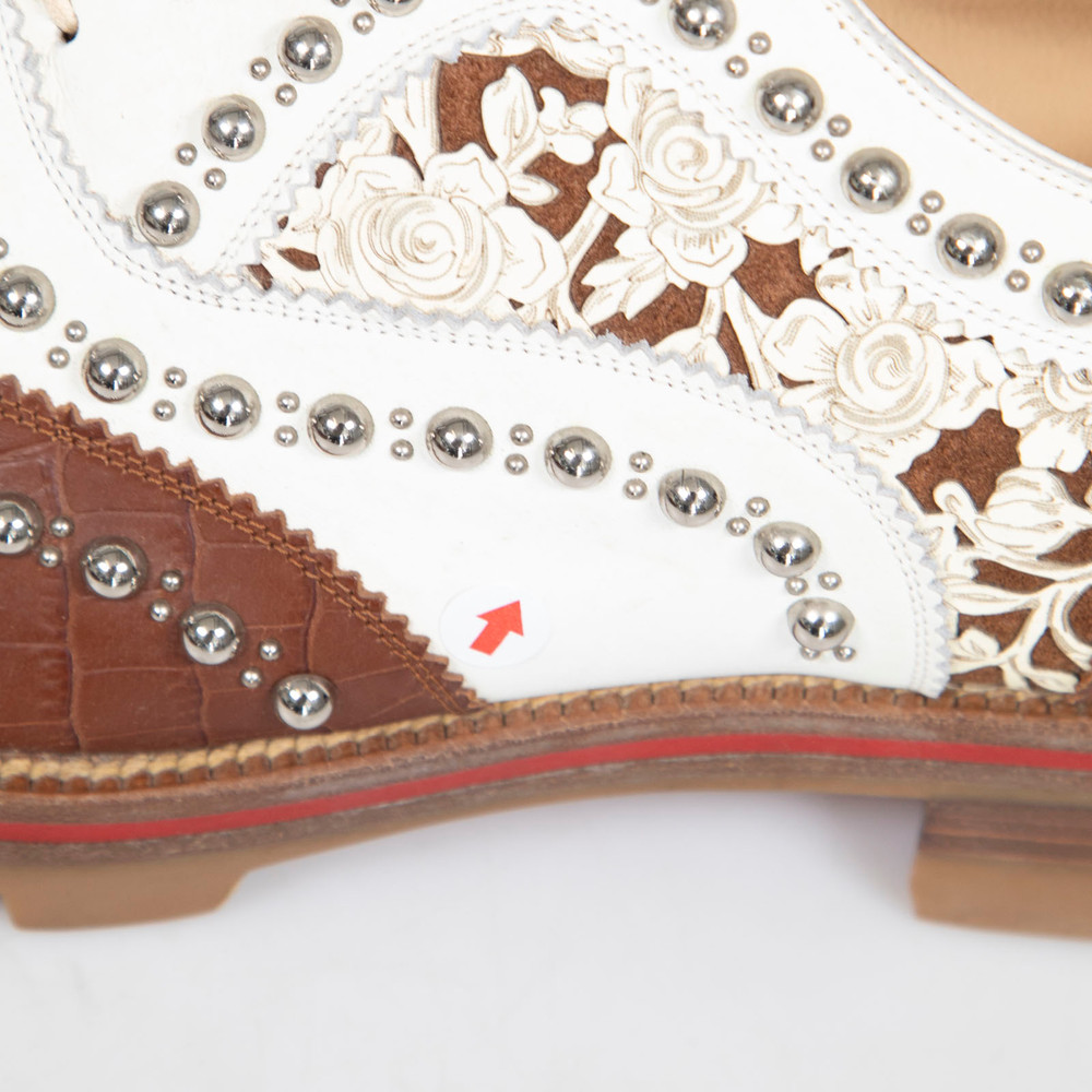Christian Louboutin Studded Leather Cappadonna Oxfords