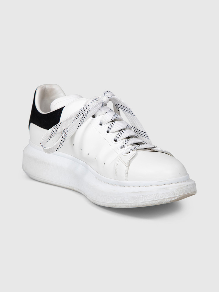 Alexander McQueen Oversized White Leather Trainers