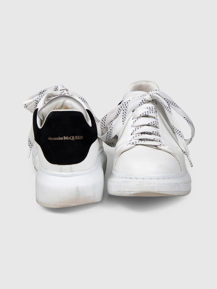 Alexander McQueen Oversized White Leather Trainers