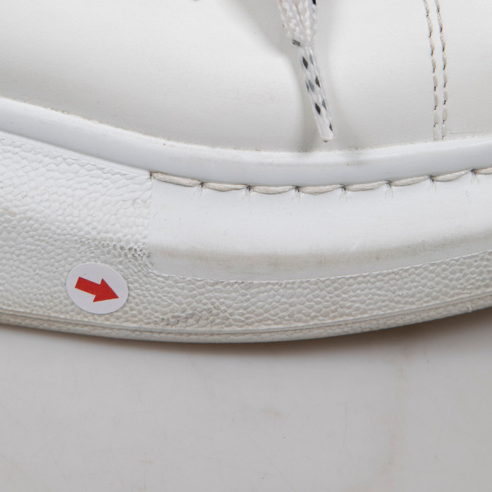 Alexander McQueen Oversized White Leather Trainers