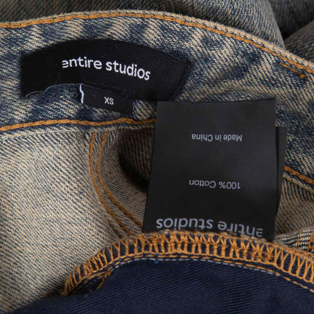 entire studios Blue Denim Wide Leg Jeans