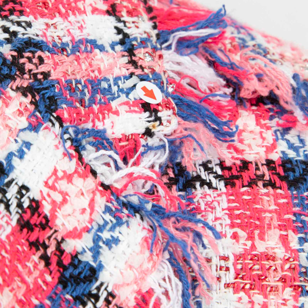 MSGM Checkered Tweed Blazer