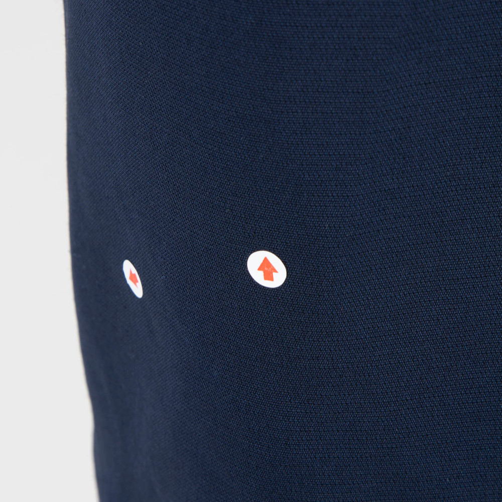 Victoria Beckham Navy Bodycon Knit Panel Dress