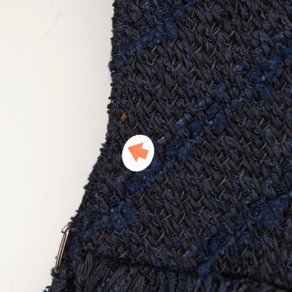 Chanel Navy Tweed Long Jacket