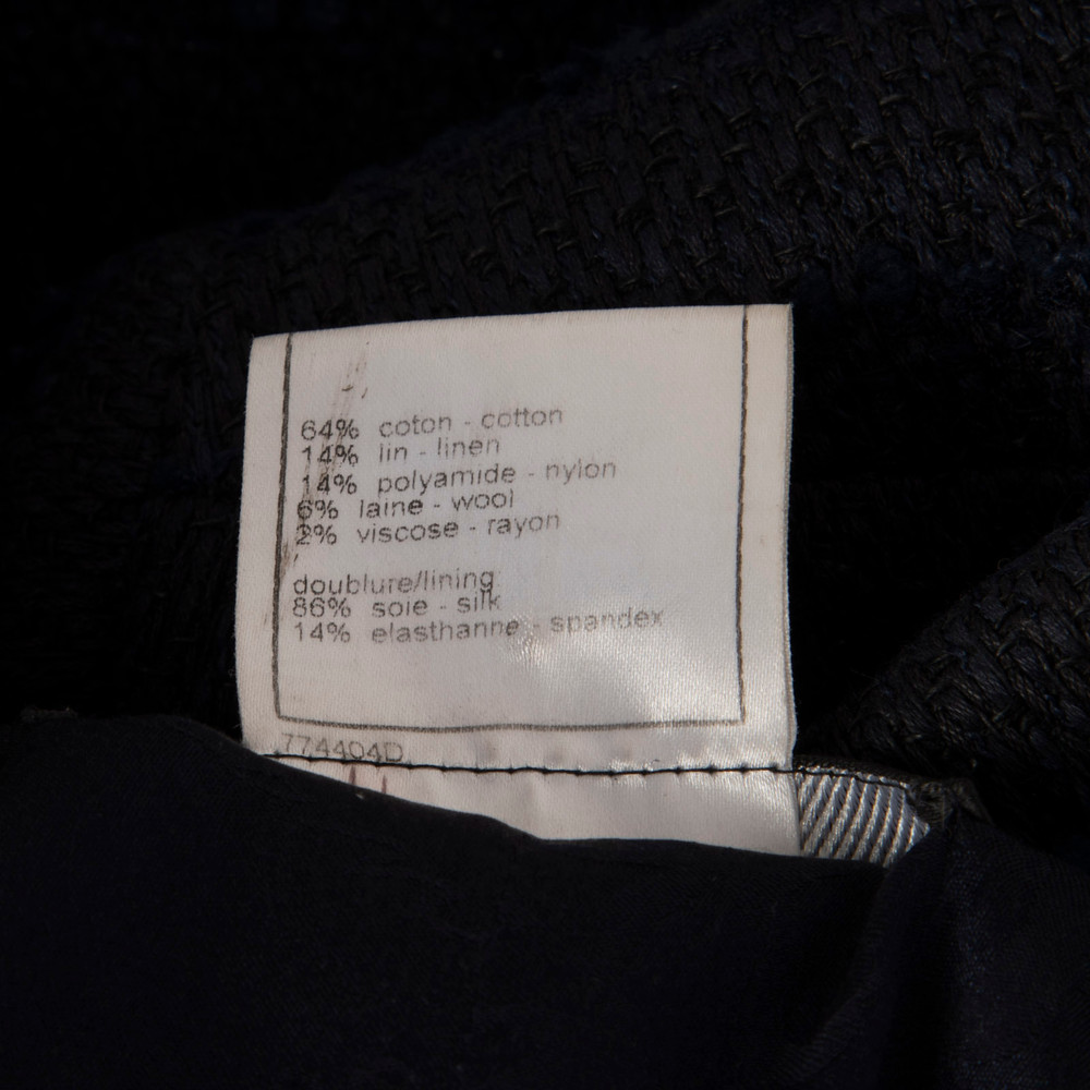 Chanel Navy Tweed Long Jacket