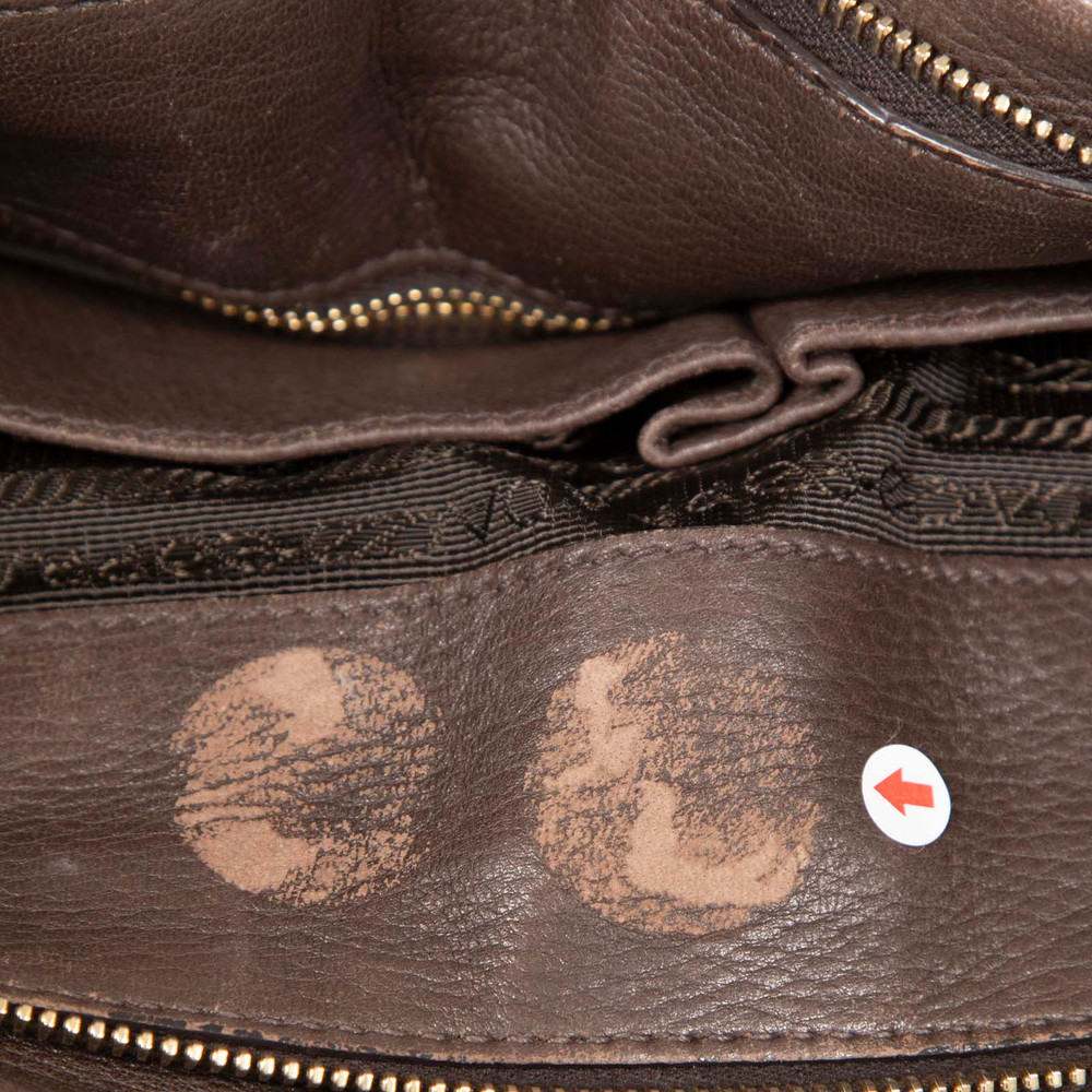 Prada Brown Buckskin Cervo Handbag