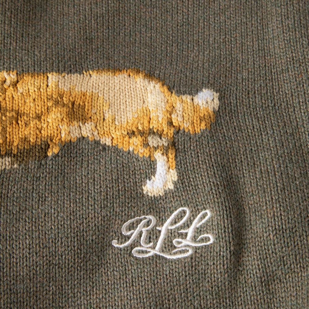 Ralph Lauren Green Corgi Knit Jumper
