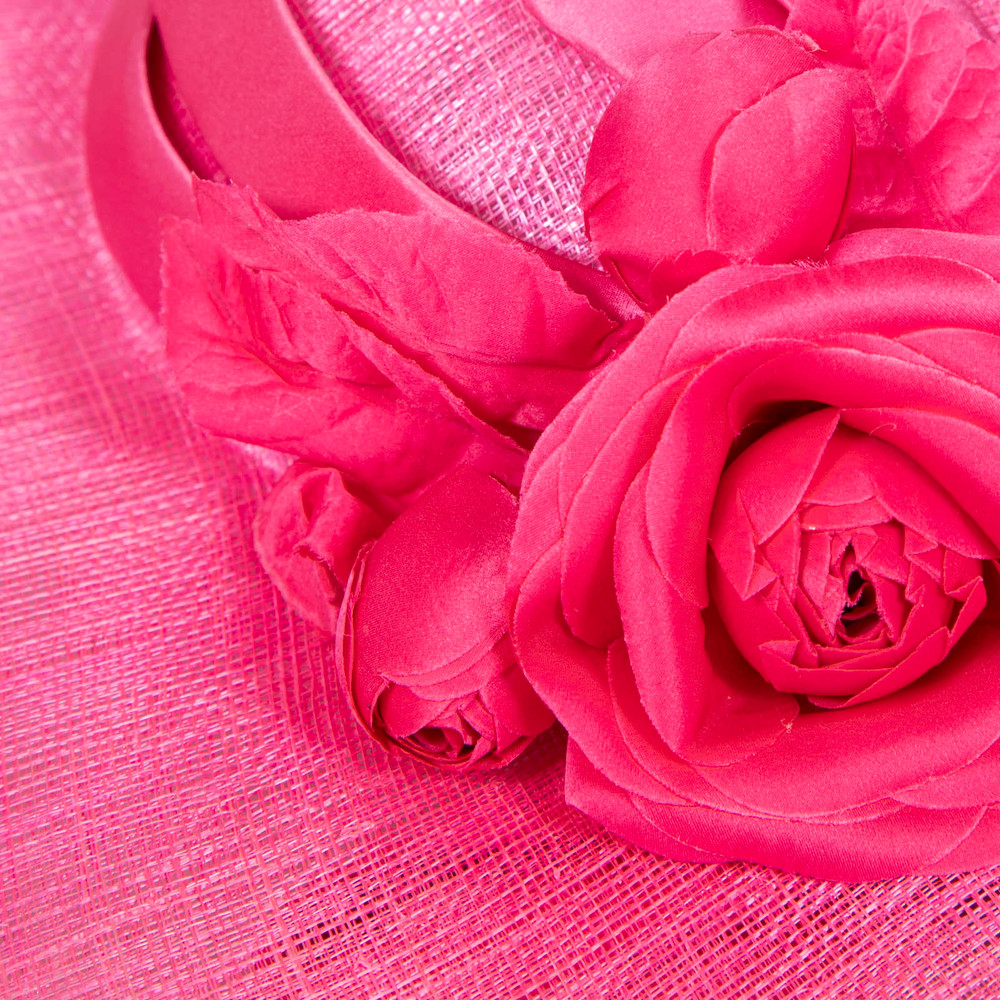 Lock & Co. Hatters Pink Jasmine Sinamay Slice Hat