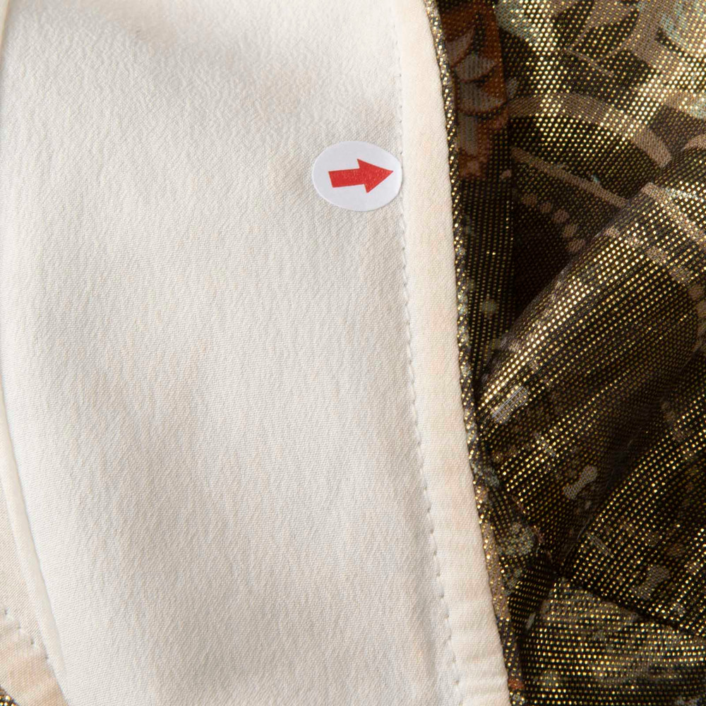 Kenzo Gold Abstract Pattern Dress