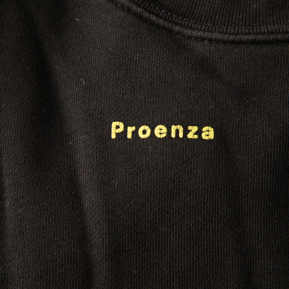Proenza Schouler Black Logo Print Crewneck Sweatshirt