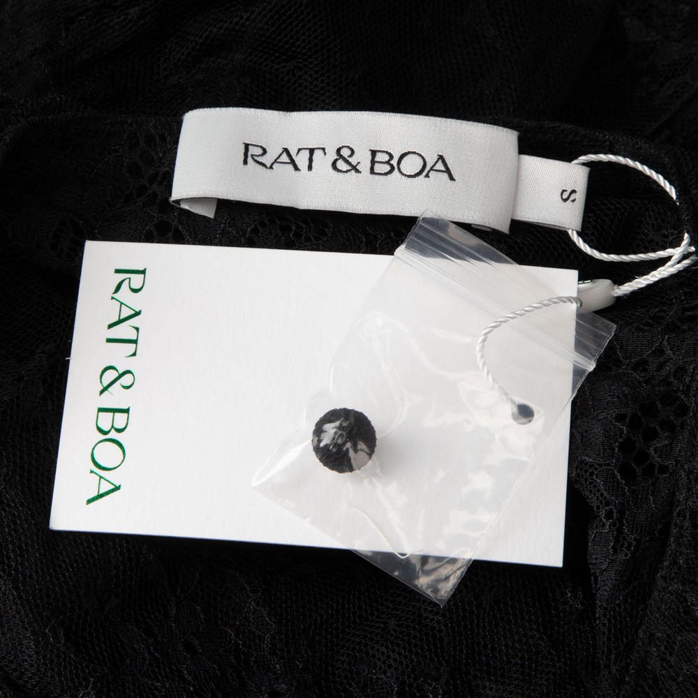 Rat & Boa Black Luana Lace Mini Dress
