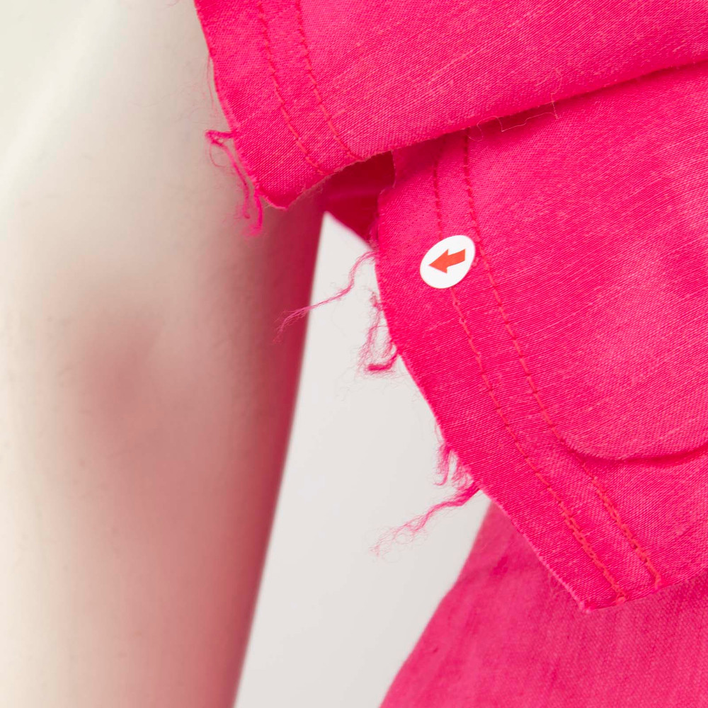 Aje Pink Bonjour Asymmetric Midi Dress