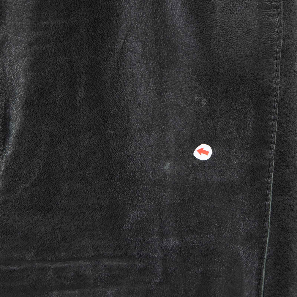 Maje Black Lamb Leather Mini Dress