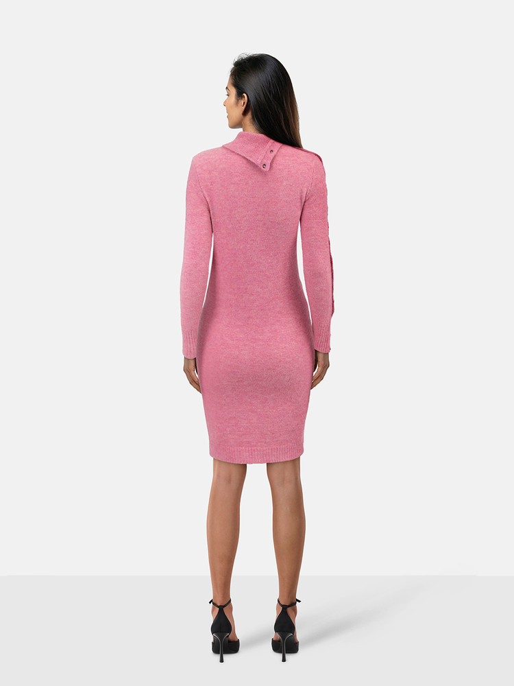 Isabel Marant Pink Marina Knitted Knee Length Dress