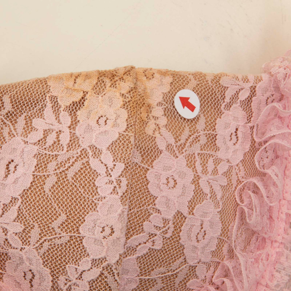 Self-Portrait Self Portrait x Christopher Kane Pink Lace Ruffle Midi Dress