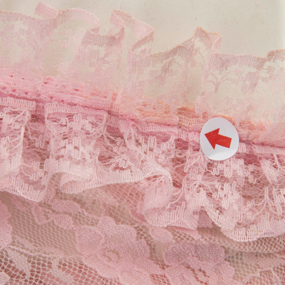 Self-Portrait Self Portrait x Christopher Kane Pink Lace Ruffle Midi Dress