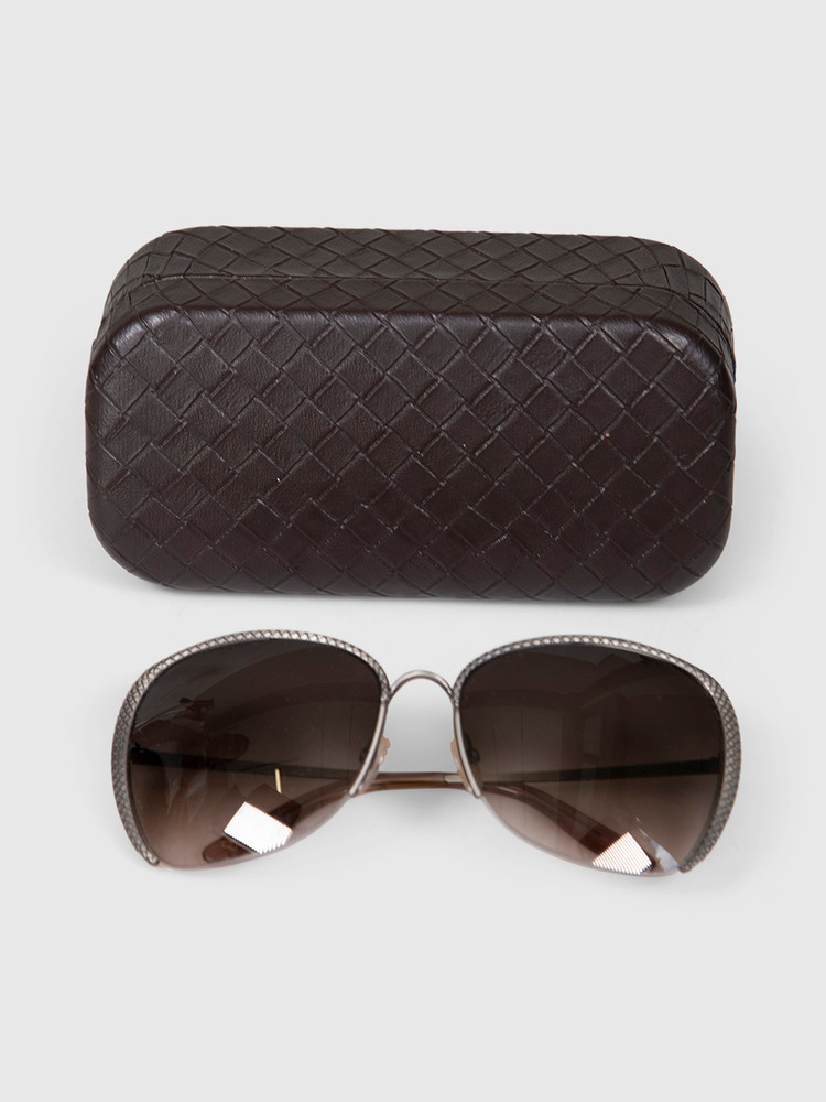 Bottega Veneta Brown Butterfly Sunglasses