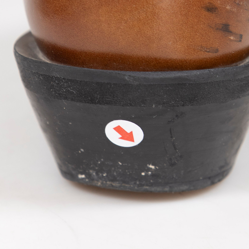 Ganni Brown Leather Embroidered Western Boots