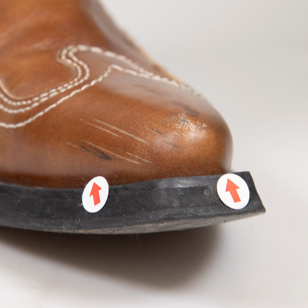 Ganni Brown Leather Embroidered Western Boots