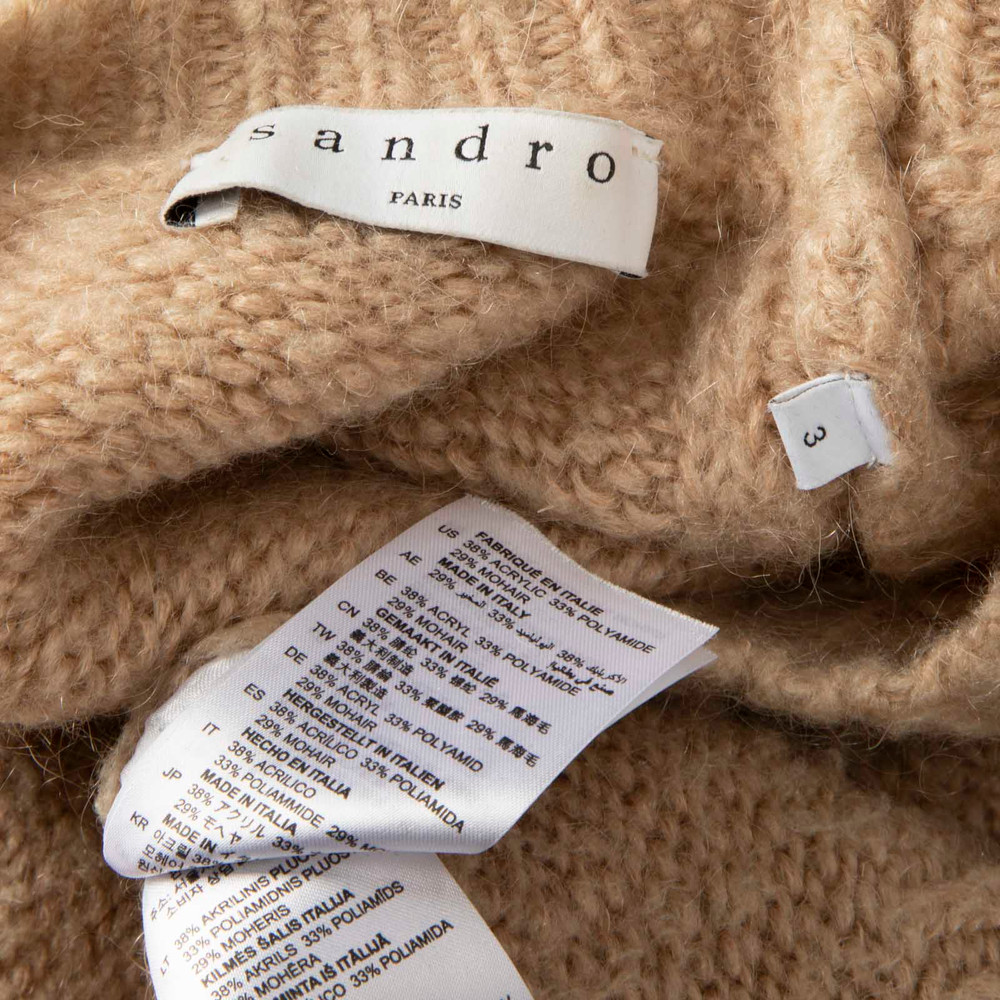 Sandro Beige Knit Sweater