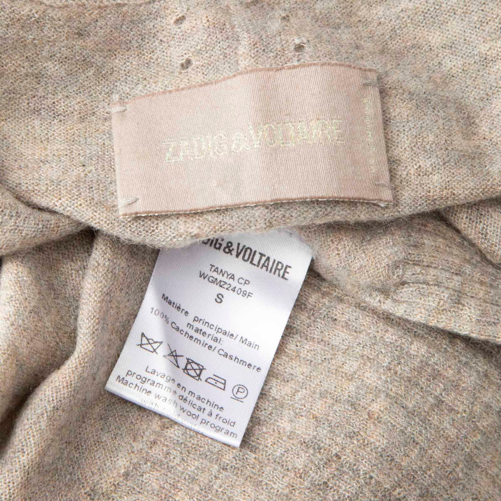 Zadig & Voltaire Grey Cashmere Knit Cardigan