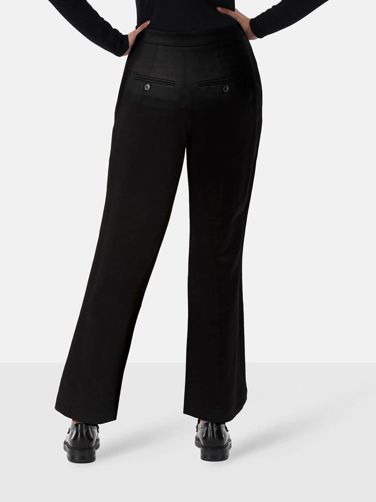 Saint Laurent Black Straight Leg Trousers