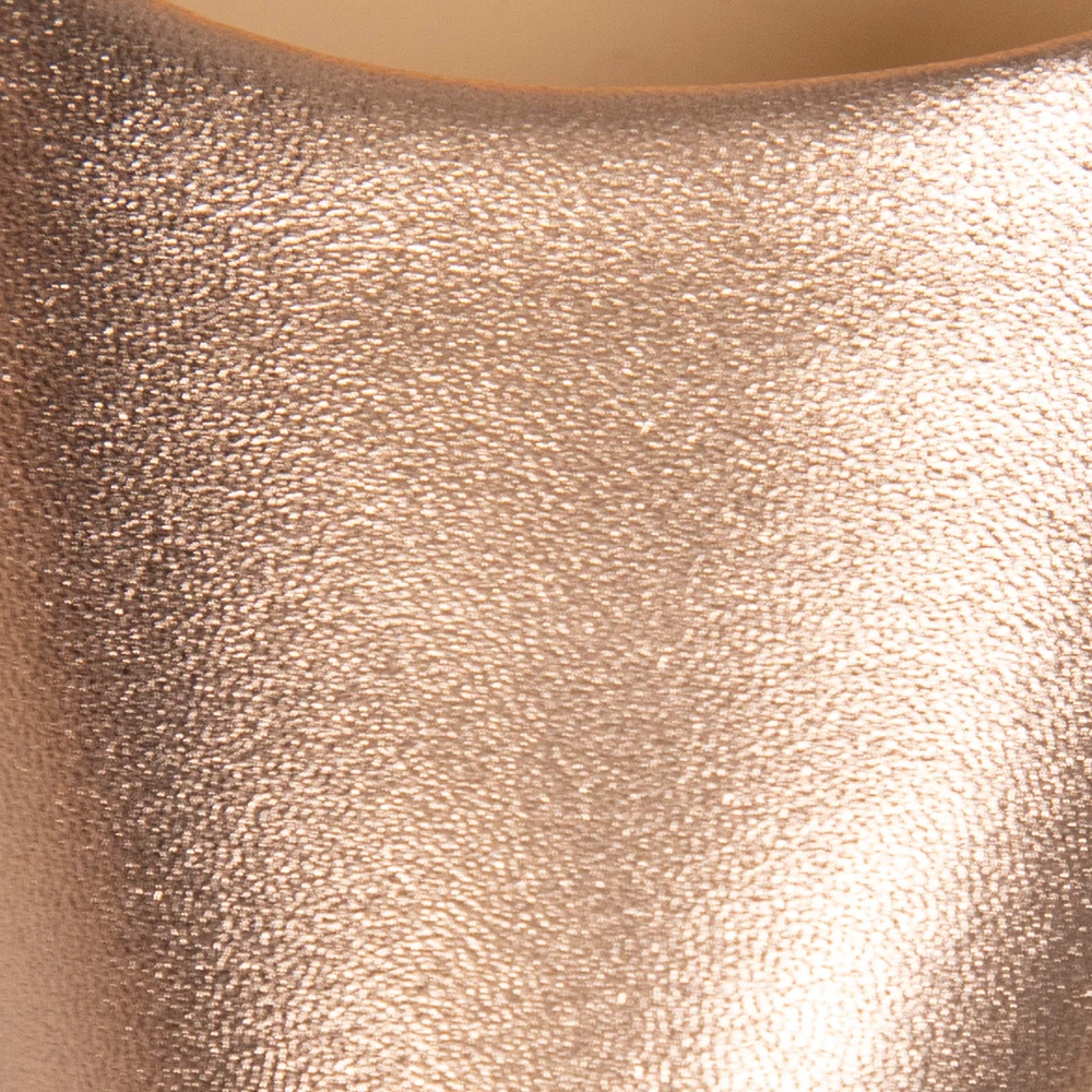 Giuseppe Zanotti Rose Gold Leather Sling Back Heels