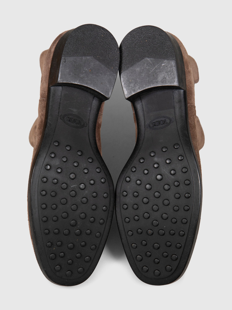Tod's Brown Suede Ankle Boots