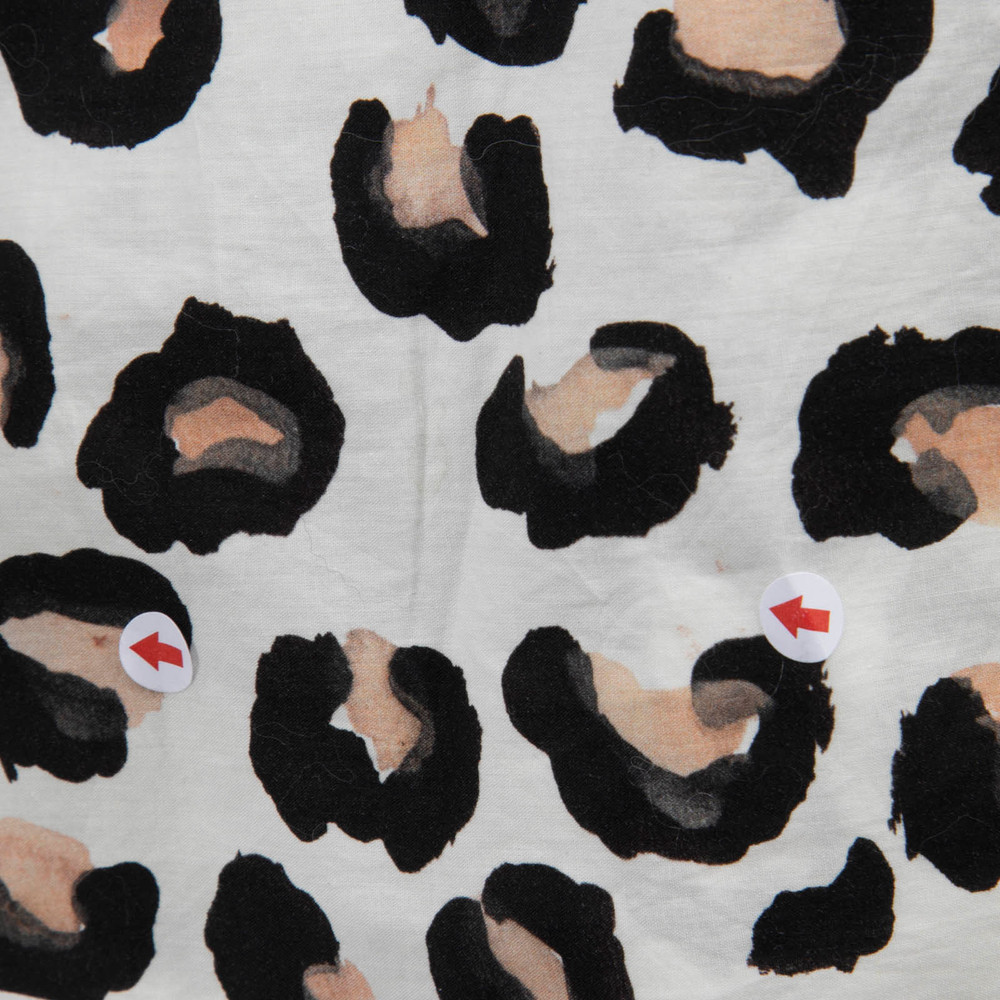 Alaïa Leopard Print Belted Knee Length Dress
