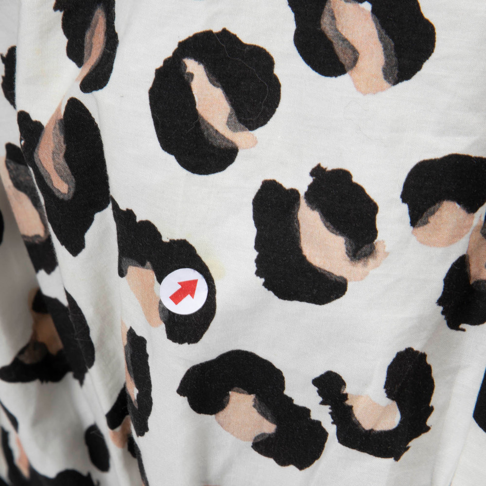 Alaïa Leopard Print Belted Knee Length Dress