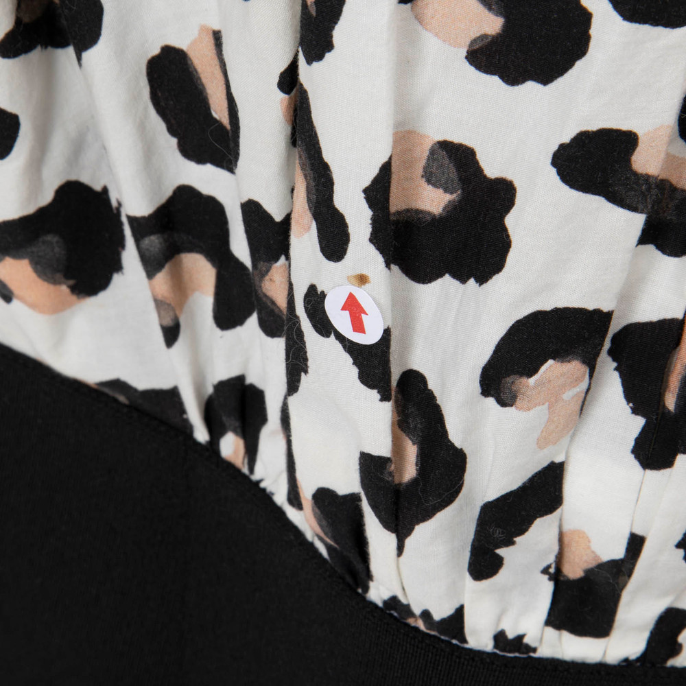 Alaïa Leopard Print Belted Knee Length Dress