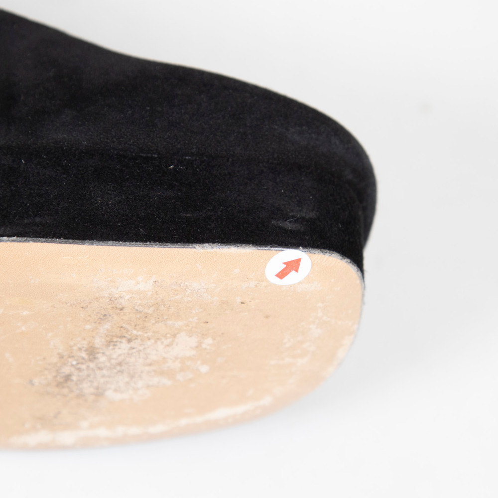 Chloé Black Suede Loti Platform Pumps