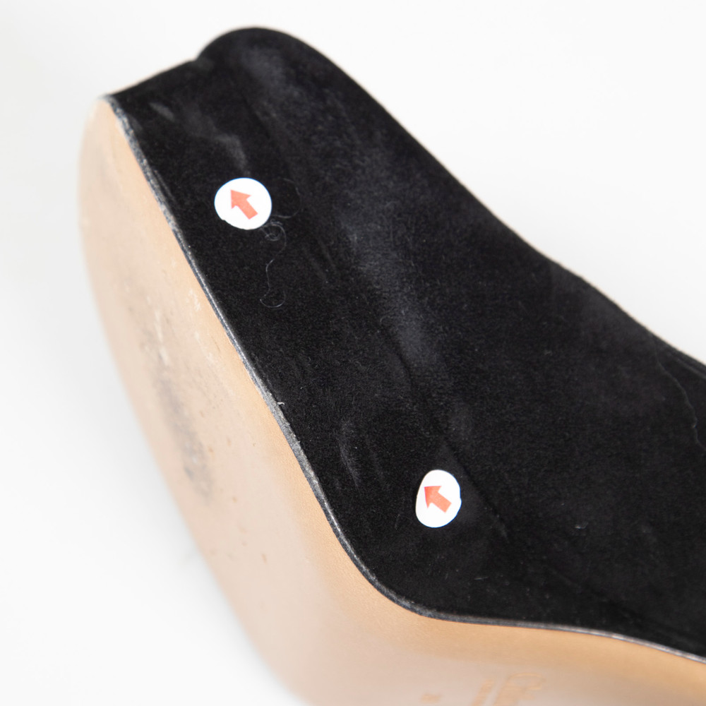Chloé Black Suede Loti Platform Pumps