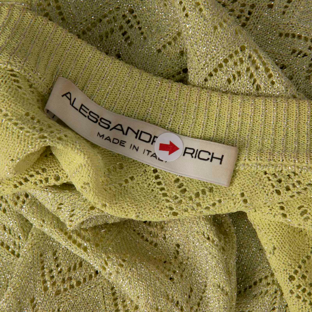 Alessandra Rich Green Cardigan & Skirt Set