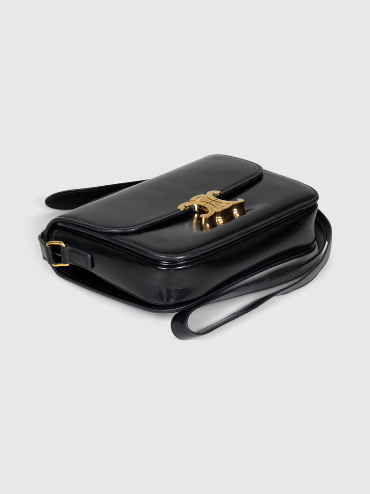 Céline Black Triomphe Leather Bag