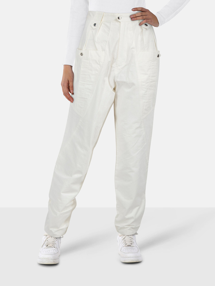 Isabel Marant White High Rise Yerris Trousers