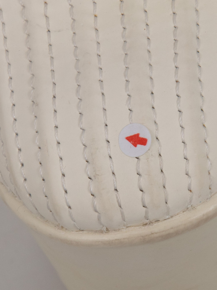 Louis Vuitton White Leather Perforated Wedges