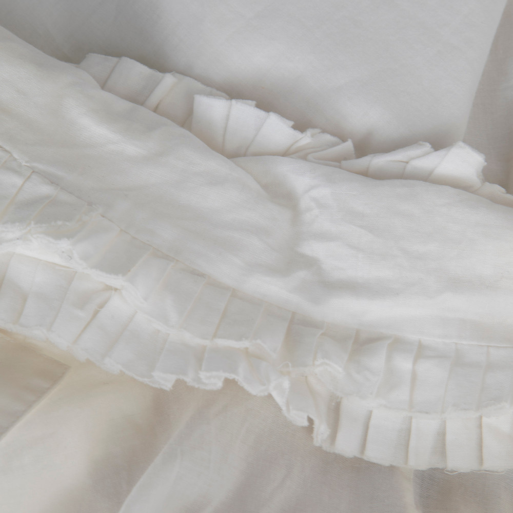 Givenchy White Sleeveless Ruffle Blouse