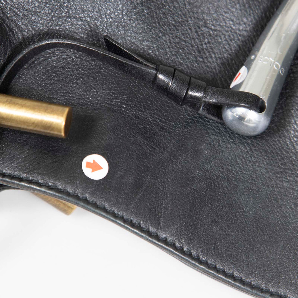 Dolce & Gabbana Vintage Black Leather Miss Rider Bag