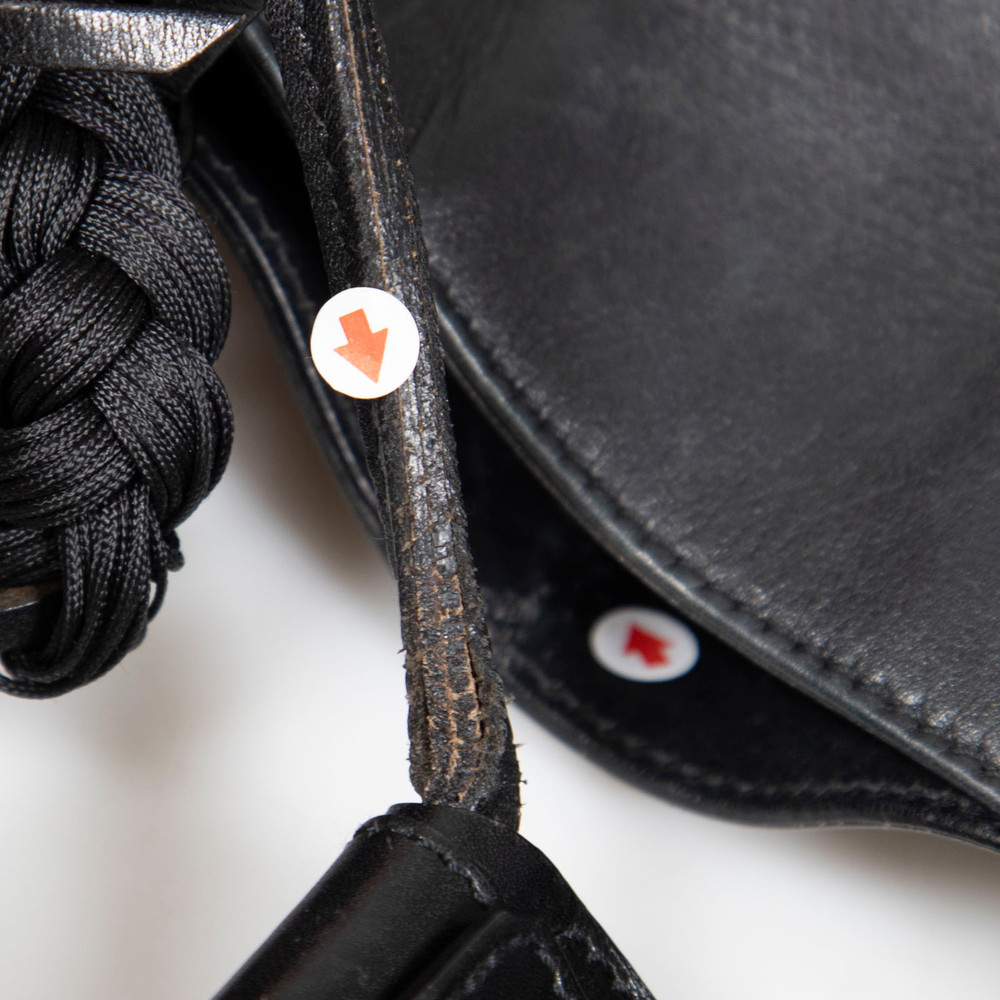 Dolce & Gabbana Vintage Black Leather Miss Rider Bag