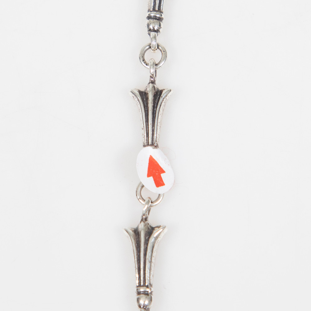 Chrome Hearts Silver 925 Crosstail Link Bracelet