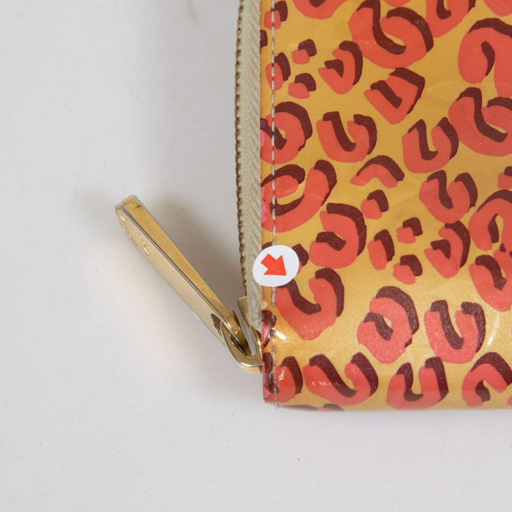 Louis Vuitton Limited Edition Blanc Corail Monogram Vernis Leopard Wallet