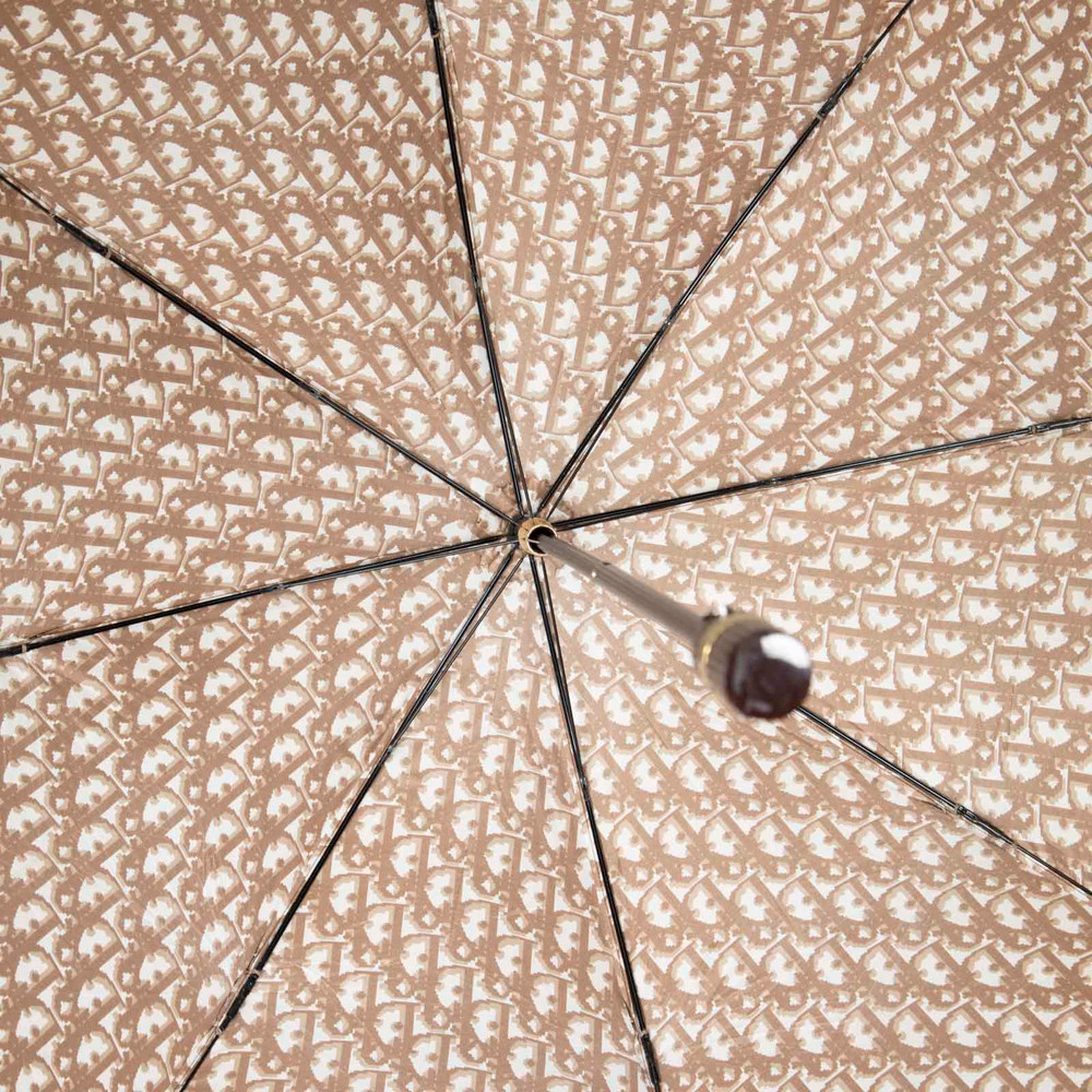 Dior Brown Logo Oblique Umbrella