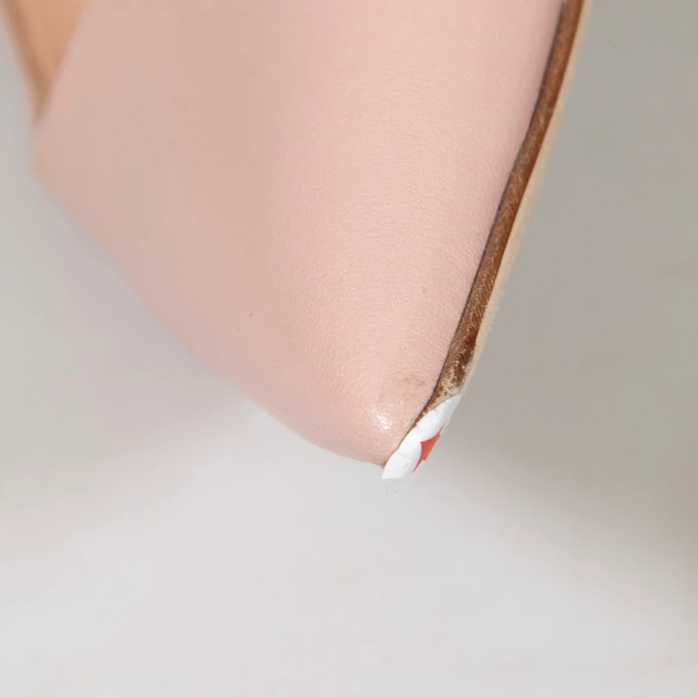 Rupert Sanderson Pink Leather Pointed Pumps